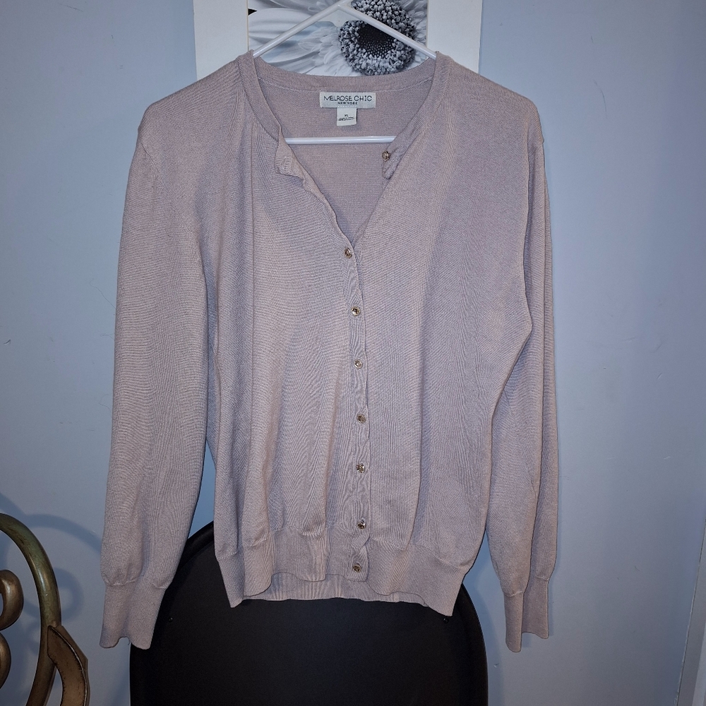 Melrose chic new york pink cardigan